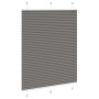 Estor Plisado Antracita 110x100 cm Tela Ancho 109,4cm Poliéster by , Blinds and blinds - Ref: Foro24-4015077, Price: 25,56 €,...
