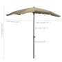 Garden umbrella with taupe grey pole 200x130 cm by vidaXL, Umbrellas - Ref: Foro24-315554, Price: 38,48 €, Discount: %
