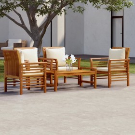 5-piece garden furniture set with solid acacia wood and cushions by vidaXL, Garden sets - Ref: Foro24-3058097, Price: 563,30 ...