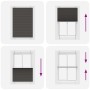 Estor Plisado negro 90x100 cm Tela Ancho 89,4 cm Poliéster by , Blinds and blinds - Ref: Foro24-4015124, Price: 20,74 €, Disc...