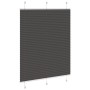 Estor Plisado negro 110x150 cm Tela Ancho 109,4 cm Poliéster de , Persianas y estores - Ref: Foro24-4015145, Precio: 26,08 €,...