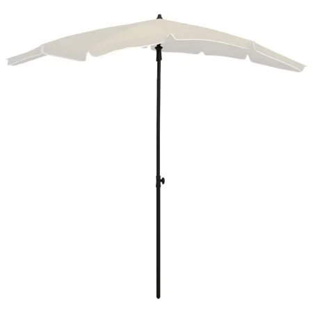 Garden umbrella with sand-colored pole 200x130 cm by vidaXL, Umbrellas - Ref: Foro24-315551, Price: 36,24 €, Discount: %