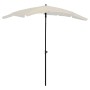 Garden umbrella with sand-colored pole 200x130 cm by vidaXL, Umbrellas - Ref: Foro24-315551, Price: 34,19 €, Discount: %
