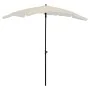 Gartenschirm mit sandfarbenem Mast 200x130 cm von vidaXL, Sonnenschirme - Ref: Foro24-315551, Preis: 36,94 €, Rabatt: %