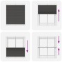 Estor Plisado negro 120x100 cm Tela Ancho 119,4 cm Poliéster de , Persianas y estores - Ref: Foro24-4015130, Precio: 18,84 €,...