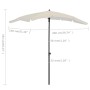 Garden umbrella with sand-colored pole 200x130 cm by vidaXL, Umbrellas - Ref: Foro24-315551, Price: 34,19 €, Discount: %