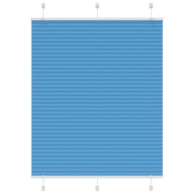 Estor Plisado azul 110x100 cm Tela Ancho 109,4 cm Poliéster by , Blinds and blinds - Ref: Foro24-4015179, Price: 19,05 €, Dis...