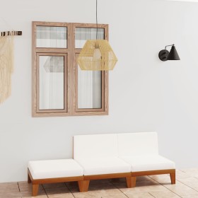 Garden furniture set with 3-piece solid acacia wood cushions. by vidaXL, Garden sets - Ref: Foro24-3058146, Price: 392,20 €, ...