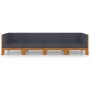 Juego muebles de jardín y cojines 4 pzas madera maciza acacia de vidaXL, Conjuntos de jardín - Ref: Foro24-3058117, Precio: 5...