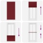 Estor Plisado rojo burdeos 90x200 cm Tela Ancho 89,4 cm de , Persianas y estores - Ref: Foro24-4015260, Precio: 23,86 €, Desc...