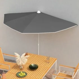 Halbkreisförmiger Gartenschirm palo 300x150 cm anthrazitgrau von vidaXL, Sonnenschirme - Ref: Foro24-315561, Preis: 24,36 €, ...