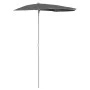 Sombrilla de jardín semicircular palo 300x150 cm gris antracita de vidaXL, Sombrillas - Ref: Foro24-315561, Precio: 26,52 €, ...