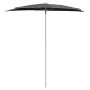 Sombrilla de jardín semicircular palo 300x150 cm gris antracita de vidaXL, Sombrillas - Ref: Foro24-315561, Precio: 26,52 €, ...