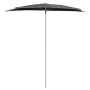 Sombrilla de jardín semicircular palo 300x150 cm gris antracita de vidaXL, Sombrillas - Ref: Foro24-315561, Precio: 27,10 €, ...