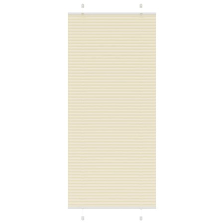 Estor Plisado crema 85x200 cm Tela Ancho 84,4 cm Poliéster de , Persianas y estores - Ref: Foro24-4015310, Precio: 24,96 €, D...