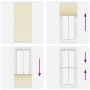 Estor Plisado crema 85x200 cm Tela Ancho 84,4 cm Poliéster de , Persianas y estores - Ref: Foro24-4015310, Precio: 24,96 €, D...