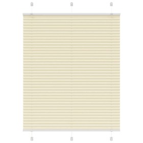Estor Plisado crema 105x150 cm Tela Ancho 104,4 cm Poliéster by , Blinds and blinds - Ref: Foro24-4015297, Price: 16,19 €, Di...