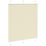 Estor Plisado crema 120x100 cm Tela Ancho 119,4 cm Poliéster von , Jalousien und Jalousien - Ref: Foro24-4015283, Preis: 18,8...
