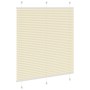 Estor Plisado crema 120x100 cm Tela Ancho 119,4 cm Poliéster von , Jalousien und Jalousien - Ref: Foro24-4015283, Preis: 18,8...