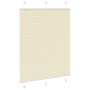 Estor Plisado crema 110x100 cm Tela Ancho 109,4 cm Poliéster by , Blinds and blinds - Ref: Foro24-4015281, Price: 19,05 €, Di...