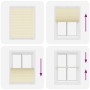 Estor Plisado crema 110x100 cm Tela Ancho 109,4 cm Poliéster by , Blinds and blinds - Ref: Foro24-4015281, Price: 19,05 €, Di...