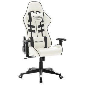 Schwarz-weißer Gaming-Stuhl aus Kunstleder von vidaXL, Gaming-Stühle - Ref: Foro24-20535, Preis: 190,93 €, Rabatt: %