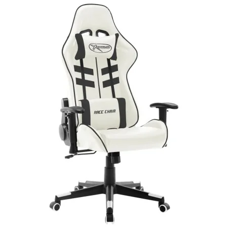 Schwarz-weißer Gaming-Stuhl aus Kunstleder von vidaXL, Gaming-Stühle - Ref: Foro24-20535, Preis: 187,73 €, Rabatt: %