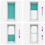 Estor Plisado verde petróleo 60x100 cm Tela Ancho 59,4 cm by , Blinds and blinds - Ref: Foro24-4015373, Price: 15,16 €, Disco...