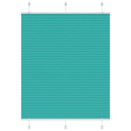 Estor Plisado verde petróleo 110x150 cm Tela Ancho 109,4 cm by , Blinds and blinds - Ref: Foro24-4015400, Price: 21,20 €, Dis...