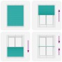 Estor Plisado verde petróleo 110x150 cm Tela Ancho 109,4 cm by , Blinds and blinds - Ref: Foro24-4015400, Price: 21,20 €, Dis...