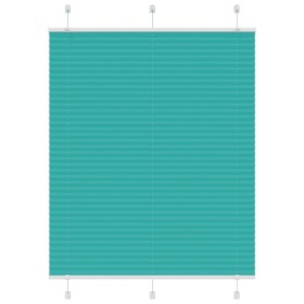 Estor Plisado verde petróleo 105x150 cm Tela Ancho 104,4 cm by , Blinds and blinds - Ref: Foro24-4015399, Price: 17,13 €, Dis...