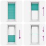 Estor Plisado verde petróleo 60x150 cm Tela Ancho 59,4 cm by , Blinds and blinds - Ref: Foro24-4015390, Price: 19,15 €, Disco...