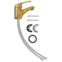 Golden basin mixer tap 13x10 cm by vidaXL, Faucets - Ref: Foro24-149081, Price: 28,63 €, Discount: %
