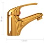 Goldene Waschtischarmatur 13x10 cm von vidaXL, Wasserhähne - Ref: Foro24-149081, Preis: 27,52 €, Rabatt: %