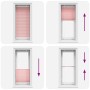Estor Plisado rosa 65x150 cm Tela Ancho 64,4 cm Poliéster de , Persianas y estores - Ref: Foro24-4015442, Precio: 19,94 €, De...