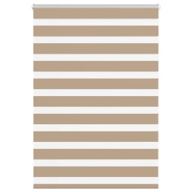 Estor cebra marrón arena tejido ancho 90,9 cm poliéster by , Blinds and blinds - Ref: Foro24-4014520, Price: 24,64 €, Discoun...