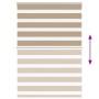 Estor cebra marrón arena tejido ancho 90,9 cm poliéster by , Blinds and blinds - Ref: Foro24-4014520, Price: 24,64 €, Discoun...