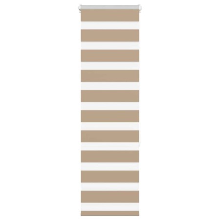 Estor cebra marrón arena tejido ancho 40,9 cm poliéster by , Blinds and blinds - Ref: Foro24-4014536, Price: 20,55 €, Discoun...