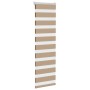 Estor cebra marrón arena tejido ancho 40,9 cm poliéster by , Blinds and blinds - Ref: Foro24-4014536, Price: 20,55 €, Discoun...