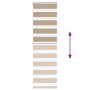 Estor cebra marrón arena tejido ancho 40,9 cm poliéster by , Blinds and blinds - Ref: Foro24-4014536, Price: 20,55 €, Discoun...