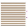 Estor cebra marrón arena tejido ancho 160,9 cm poliéster by , Blinds and blinds - Ref: Foro24-4014560, Price: 37,66 €, Discou...