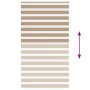 Estor cebra marrón arena tejido ancho 125,9 cm poliéster by , Blinds and blinds - Ref: Foro24-4014605, Price: 37,03 €, Discou...