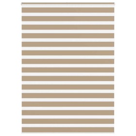 Estor cebra marrón arena tejido ancho 155,9 cm poliéster de , Persianas y estores - Ref: Foro24-4014611, Precio: 39,37 €