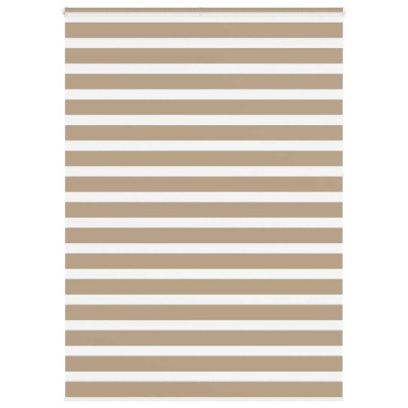 Estor cebra marrón arena tejido ancho 155,9 cm poliéster by , Blinds and blinds - Ref: Foro24-4014611, Price: 39,37 €, Discou...