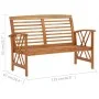 Juego de muebles de jardín 5 piezas madera maciza de acacia de vidaXL, Conjuntos de jardín - Ref: Foro24-3057985, Precio: 441...