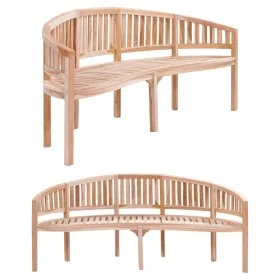 Bananenbank aus massivem Teakholz, 200 cm von vidaXL, Gartenbänke - Ref: Foro24-310495, Preis: 317,81 €, Rabatt: %