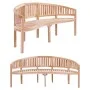 Bananenbank aus massivem Teakholz, 200 cm von vidaXL, Gartenbänke - Ref: Foro24-310495, Preis: 317,32 €, Rabatt: %