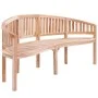 Bananenbank aus massivem Teakholz, 200 cm von vidaXL, Gartenbänke - Ref: Foro24-310495, Preis: 317,32 €, Rabatt: %