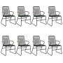 9-piece black PVC rattan garden dining set by vidaXL, Garden sets - Ref: Foro24-3060272, Price: 634,08 €, Discount: %