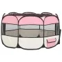 Foldable dog playpen and pink transport bag 110x110x58cm by vidaXL, Dog kennels and fences - Ref: Foro24-171010, Price: 51,40...